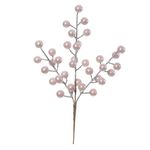 Galho Natalino Berry Rosa Perola Decoração Árvore Guirlanda