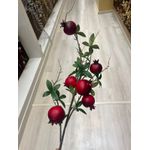 Galho Decorativo Romã 85cm Vermelho