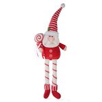 Papai Noel Sentado Vermelho E Branco Pirulito