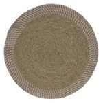 Kit 04 Lugar Americano Seagrass Bege Off 38cm