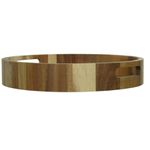 Bandeja Redonda Madeira Acácia 32cm