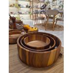 Bowl Redondo Madeira Acácia 29,2cm