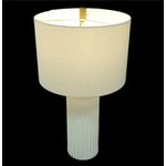 Abajur Decorativo em Cerâmica Bivolt Off White 58cm