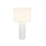 Abajur Decorativo em Cerâmica Bivolt Off White 58cm