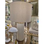 Abajur Decorativo em Cerâmica Bivolt Off White 58cm