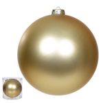 Bola De Natal Grande Fosca Dourado 1 Unidade 15cm
