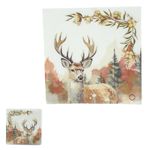 Guardanapo De Papel Rustico Rena Natal Bege 33cm 20 Folhas
