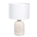 Abajur Decorativo em Cerâmica Bivolt Off White Natural 56cm