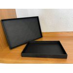 Bandeja Em Mdf Com Revestimento Em Pu Preto Grande