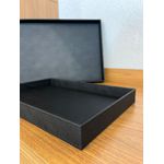 Bandeja Em Mdf Com Revestimento Em Pu Preto Grande