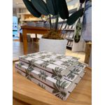 Jogo De Caixas Decorativas Mdf e Pu Coqueiros 2pcs