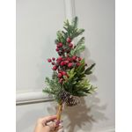 Galho Natalino Berry Enfeite P / Árvore De Natal Guirlanda