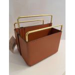 Porta Controle em Couro Ecológico Terracota 15cm Espressione