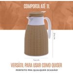 Garrafa Térmica 6836 1L Marrom Lyor