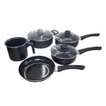 Jogo de Panelas Fascino Cerâmica 5 Peças Preto