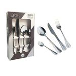 Faqueiro Talheres de Jantar Aço Inox 24 Peças Positano