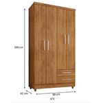 Roupeiro Madri Cedro Rud Rack
