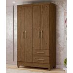 Roupeiro Chile Castanho Wood Moval