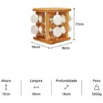 Organizador de Temperos 9PCS Bambu OU