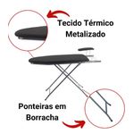 Tabua Passar Extra Forte Preto Utilaço