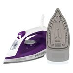 Ferro de Passar Roupa a Vapor Black Decker Branco/Roxo 127v
