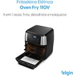Fritadeira Forno Oven Fry 4 em 1 Elgin 12 Litros 127V