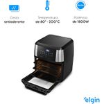 Fritadeira Forno Oven Fry 4 em 1 Elgin 12 Litros 127V