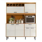 Cozinha Completa Dakota 160cm Jequitiba/Off Lukaliam