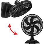Ventilador Arno Turbo Force Preto 127V Mesa ou Parede