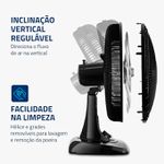Ventilador Mondial Super Power Preto 127V Silencioso
