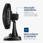 Ventilador Mondial Super Power Preto 127V Silencioso