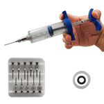 Vacinador Manual 30ml com Dosador + 10 Agulhas Esterilizáveis