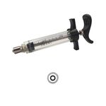 Seringa/Vacinador 10ml com Regulador de Dosagem e Bico Luer Lock em Inox