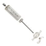 Seringa/Vacinador 50ml com Bico Luer Lock em Inox – Corpo em Policarbonato