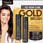 Kit Home Care Gold Brush Duetto