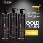 Kit Tratamento Gold Brush Duetto Professional