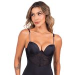 29080 - Body aro inteiro fio. - Preto