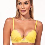 29040 - Conjunto Push Up. Calcinha clássica. - Amarelo