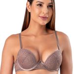 30414 - Conjunto Push Up. Calcinha fio. - Marrom