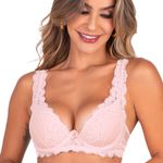 27354 - Conjunto Push Up. Calcinha fio. - Nude