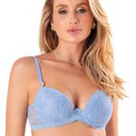 30169 - Conjunto Push Up. Calcinha fio. - Azul