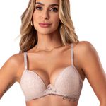 29987 - Conjunto Push Up. Calcinha fio. - Nude