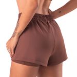 30589 - Short fitness duplo - Marrom