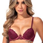 29315 - Conjunto Push Up. Calcinha fio. - Vinho