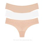 29218 - kit com três calcinhas. - Colorido