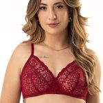 30779 - Conjunto sem bojo. Calcinha fio. - Vermelho