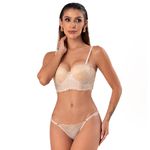 13058 - Conjunto Corselete - Bege - 2602