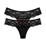 29144 - Kit com duas calcinhas fio. - Colorido