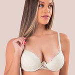 29989 - Conjunto Lageli Lingerie- Push Up. Calcinha fio. - Amarelo