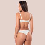 29989 - Conjunto Lageli Lingerie- Push Up. Calcinha fio. - Amarelo